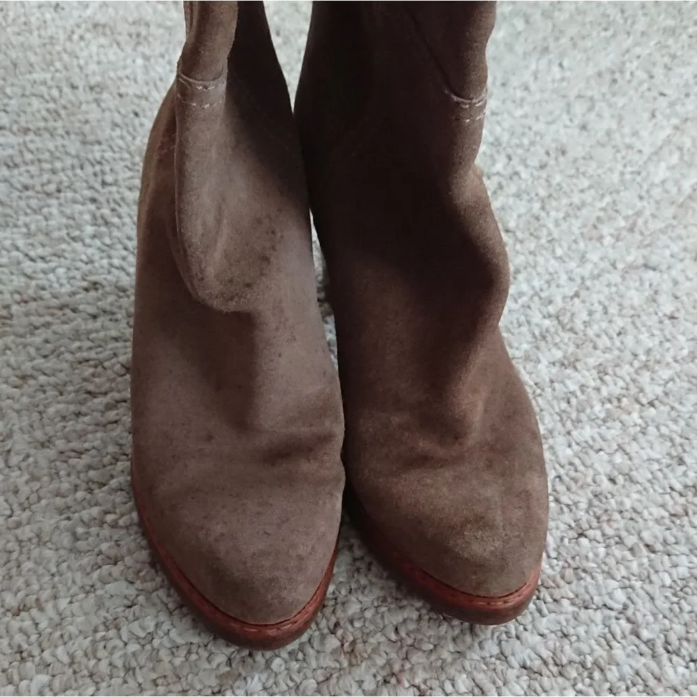 Jil Sander light brown Suede Knee high boots size 6.5
